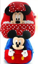 14inch Red Mickey Mouse Kid Backpack School Bags , For Children and Promotion Gifts