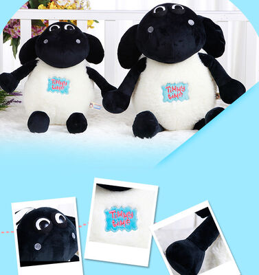 Cartoon Shaun Sheep Animal Soft Plush Toys Hot Stuffed Black White