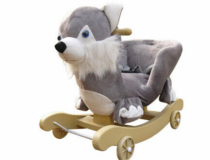Lovely Pink Green Animal Baby Rocking Chair Toy Elephent Eco - Friendly 60*33*55cm SGS ITS