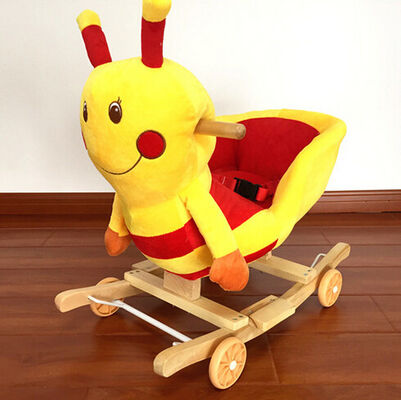 Fashion Baby Rocking Chair Honeybee Animal Plush Toys For Children Playing
