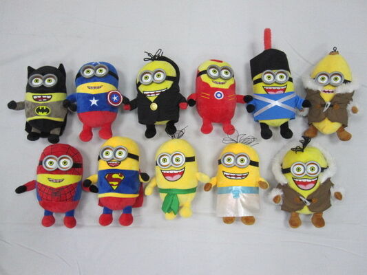 Despicable me 3 Minions with 3D eye / Avengers Plush Toys / Super Hero Super man , Batchman , Iron Man ,spiderman