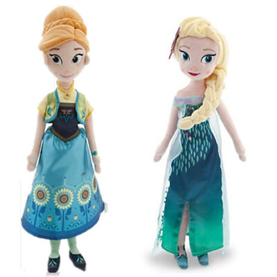 Frozen Ana And Elsa Disney Plush Toys Soft Cartoon Stuffed Doll 20 inch