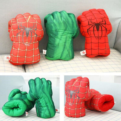 Super man Plush Paw Gloves Hand Puppet stuffed Animal Plush Toys