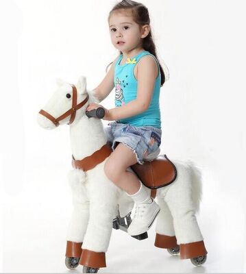 Fashion Amusement Park Equipment Mechanical Pony Kid Ridding On Walking Animal