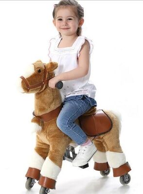 Fashion Amusement Park Equipment Mechanical Pony Kid Ridding On Walking Animal