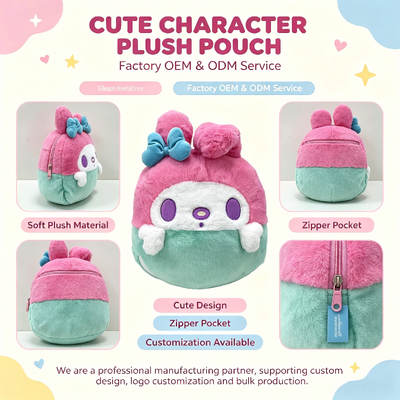 Gối nhồi bông Sanrio Sakura tùy chỉnh bán buôn cho quà tặng trẻ em và nhà sưu tập