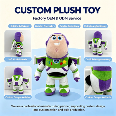 Cute Story Disney Animation Characters Plush Toys OEM Đối với các nhà nhập khẩu đồ chơi toàn cầu