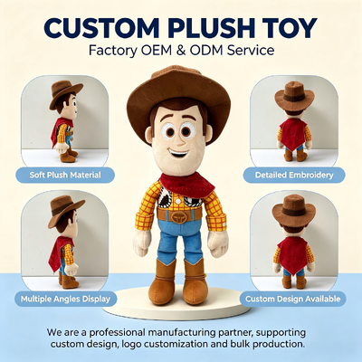 Cute Story Disney Animation Characters Plush Toys OEM Đối với các nhà nhập khẩu đồ chơi toàn cầu