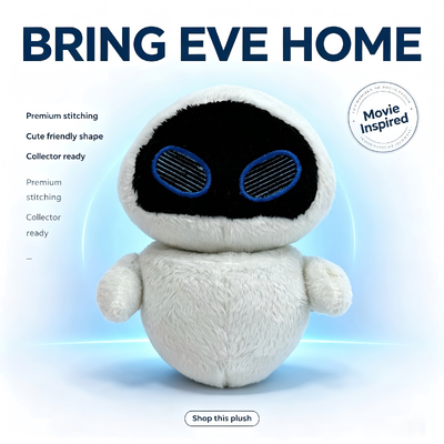 Thú nhồi bông WALL-E EVE Dễ thương của Disney Pixar