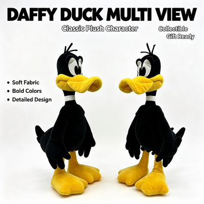 Đồ chơi nhồi bông Daffy Duck Disney Looney Tunes với 100% bông PP