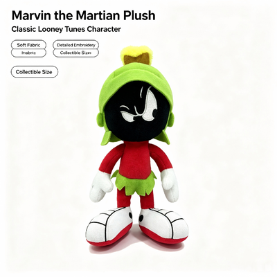 Đồ chơi nhồi bông Marvin Martian Disney Looney Tunes cho trẻ 3+ tuổi