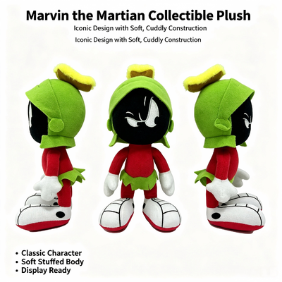 Đồ chơi nhồi bông Marvin Martian Disney Looney Tunes cho trẻ 3+ tuổi