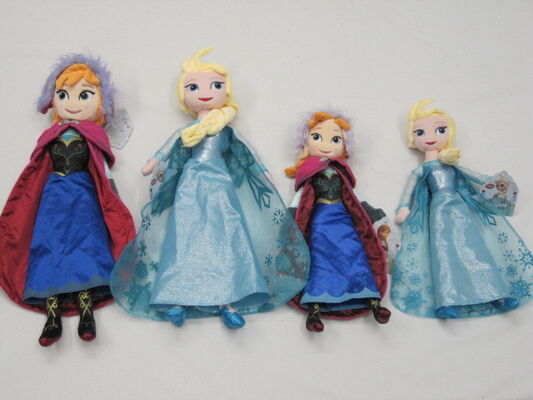 Disney Frozen Family Full Set Characters Cartoon Stuffed Plush Toys For Collection