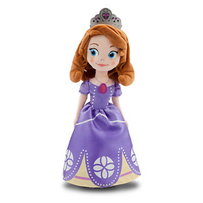 Blue Soft Princess Sofia Plush Doll Small Stuffed Toys for Little Girls