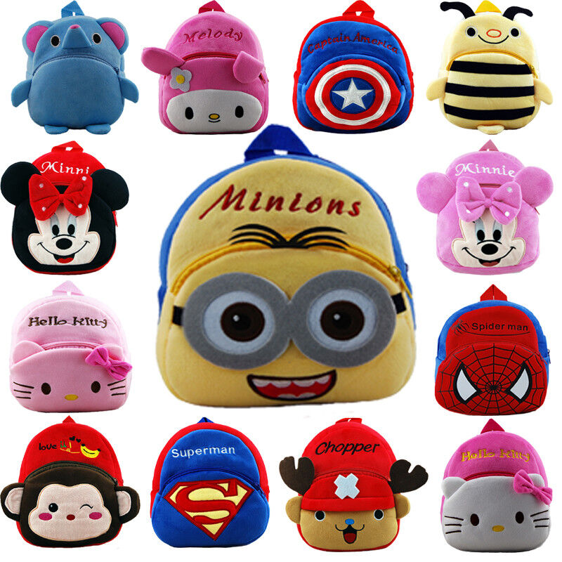 Fashion Lovely Cartoon Kids School Backpacks Personalized Soft Plush , 23cm*21cm*9cm