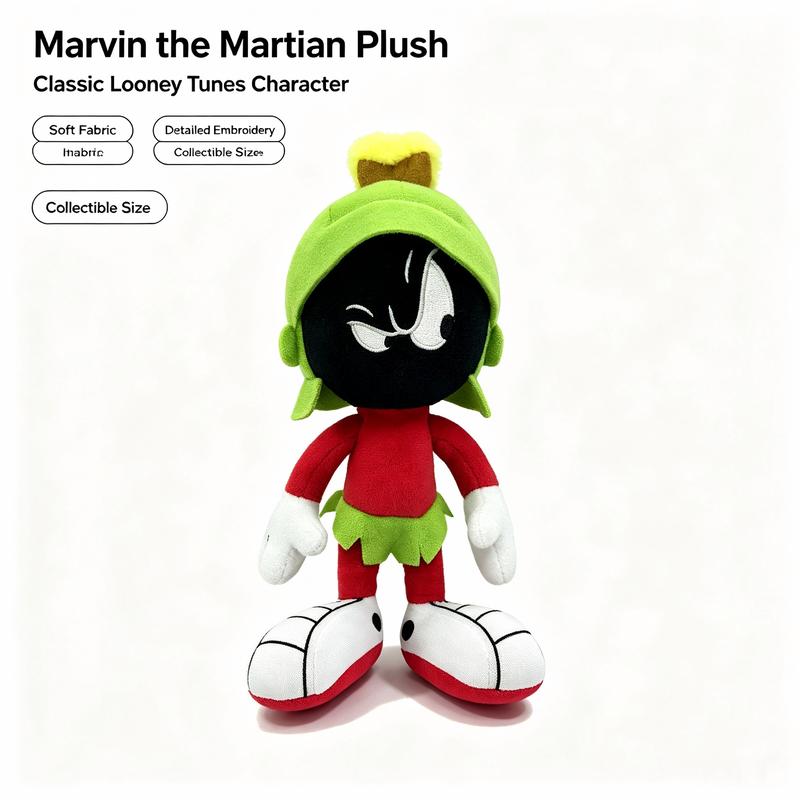 Đồ chơi nhồi bông Marvin Martian Disney Looney Tunes cho trẻ 3+ tuổi