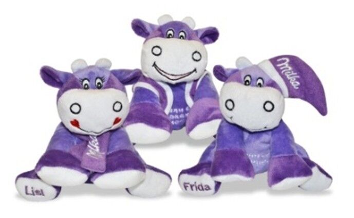8 inch Purple Milka Cow Stuffed Animal Small Plush Toys for Kids , Children